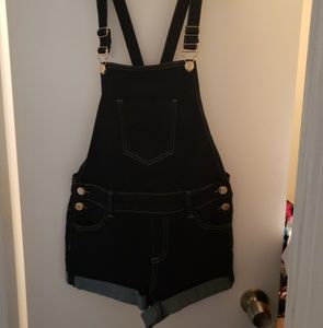 Jean overall shorts